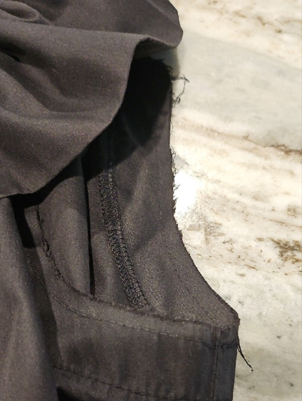 Black Off-Shoulder Ruffle Button Front Top - Picture 2 of 7